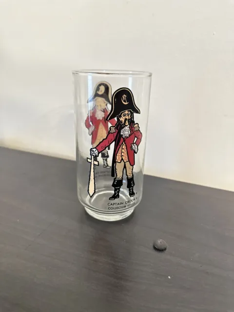 Vintage 1977 MCDONALD'S 'Captain Hook' Collectors Series Drinking Glass Cup