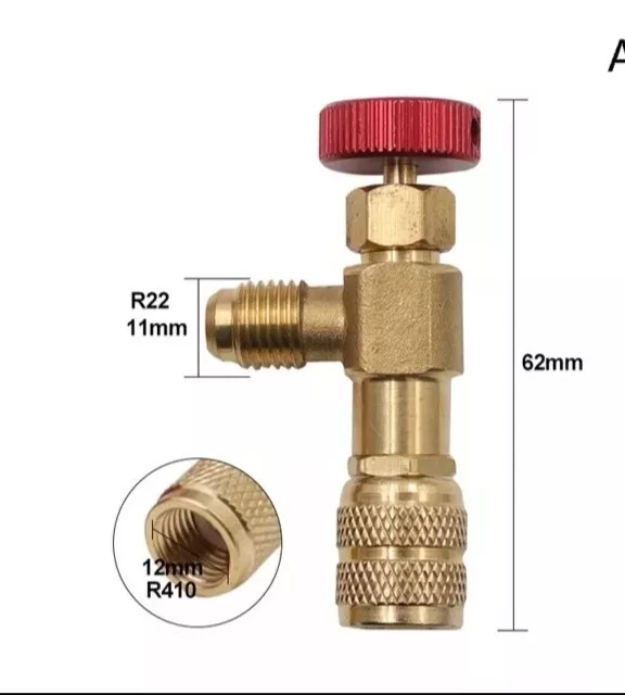 VALVOLA DI ACCESSO RUBINETTO SHUT-OFF 5/16" R410A - 1/4" Articolo di Qualità