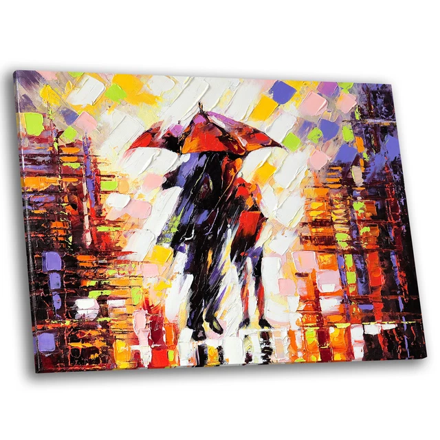 Amour Colore Effet Peinture Abstrait Grand Art Mural Moderne Imprimes Photo Sur Toile Eur 22 58 Picclick Fr