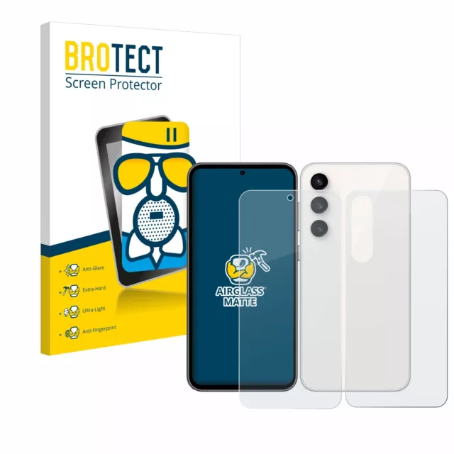 Anti Reflet Protection Ecran Verre pour Samsung Galaxy S23 FE (Avant+Arrière)