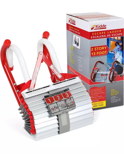 Kiddie Fire Emergency Escape Ladder Home Window Safety Apartment 13 Feet 2 Story