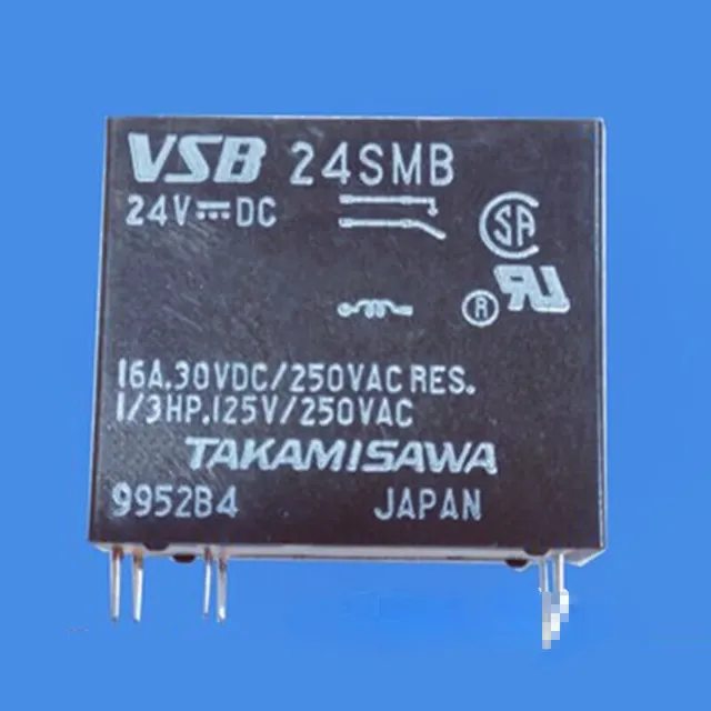 2PCS VSB-24SMB Relay 24V 16A 6Pins New For TAKAMISAWA
