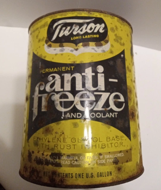VINTAGE TURSON ANTIFREEZE FULL One Gallon Can Turner Dollar General