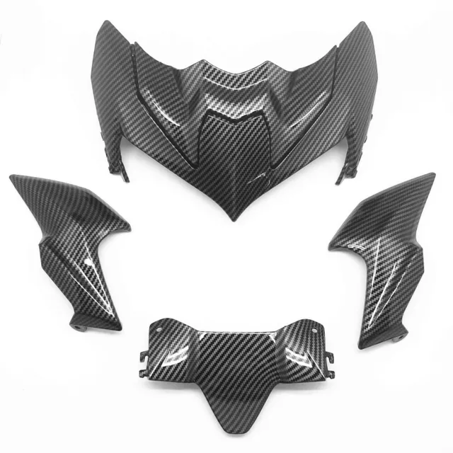 For 2020-2021 KAWASAKI Z 900 Front Nose Headlight Fairing Cowls Set Carbon Fiber