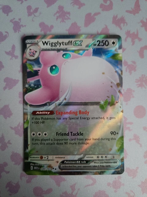 Pokémon TCG Wigglytuff ex Scarlet & Violet - 151 040/165 Holo Double Rare