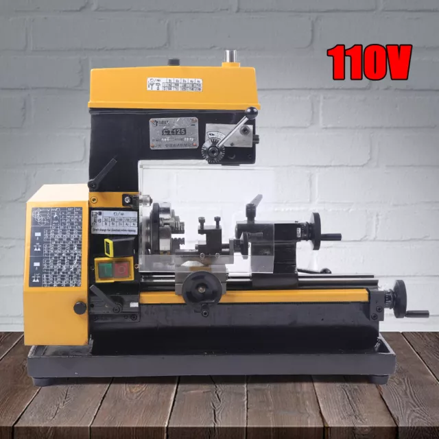 Electric Metal Woodworking Drilling Equip Multi-function Lathe Milling Machine