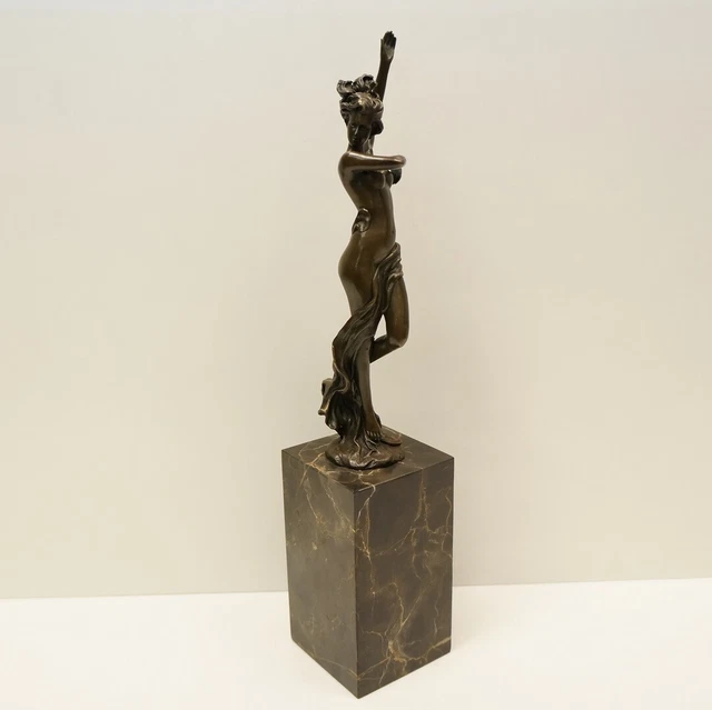 STATUE NUDES SEXY Pinup Art Deco Style Art Nouveau Style Bronze Signed