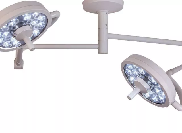 Medical Illumination MI-750 LED Exam Light, Dual Ceiling Mount, XLDP-DC, 061425