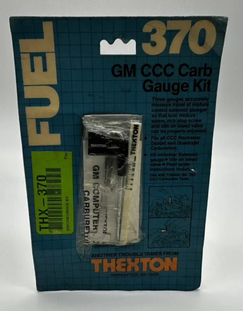 THEXTON CARBUREATOR TOOLS-GM CCC GAUGE KIT/370/NEW! free shipping