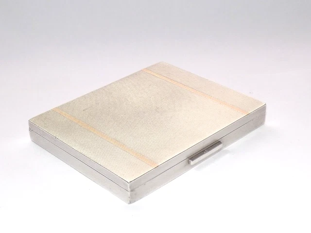 Vintage Mappin & Webb Sterling Silver Card Case, Cigarett Case Birmingham 1938