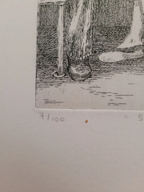 Véronique JORDAN-ROMAN (1943-1991) eau forte ? Lithographie - Numérotée signée 6