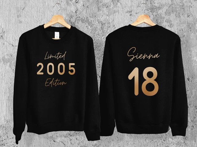 Personalised 18th Birthday Hoodie Limited Edition Gift Him or Her