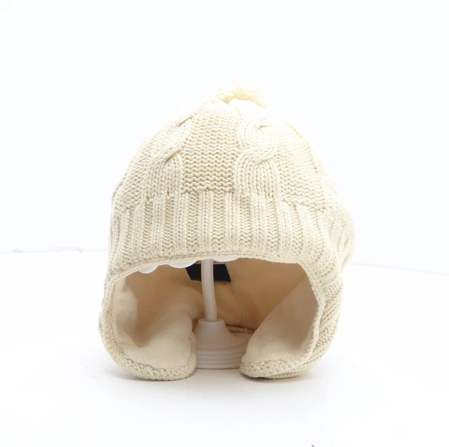 Cappello Bobble acrilico avorio da ragazza Gap taglia M