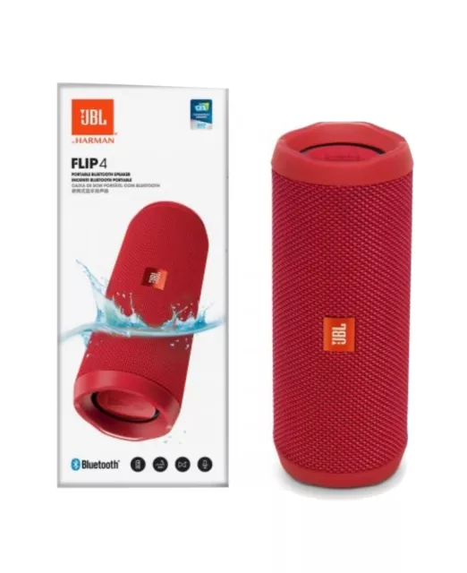 JBL FLIP 4 Red Portable Bluetooth Speaker