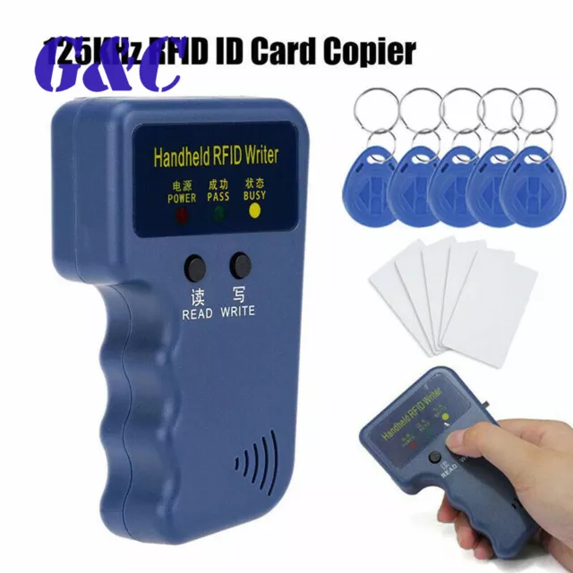 Handheld 125Khz RFID ID Card Copier Reader Writer Entry Door Lock Access GC