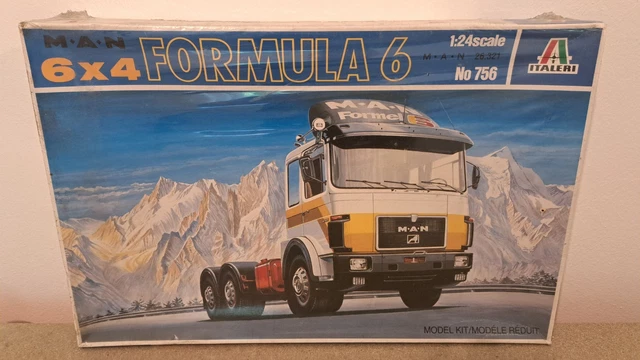 Maquette - ITALERI - Camion Man 26.321 Formel Six Italeri - Blanc - Intérieur - Mixte