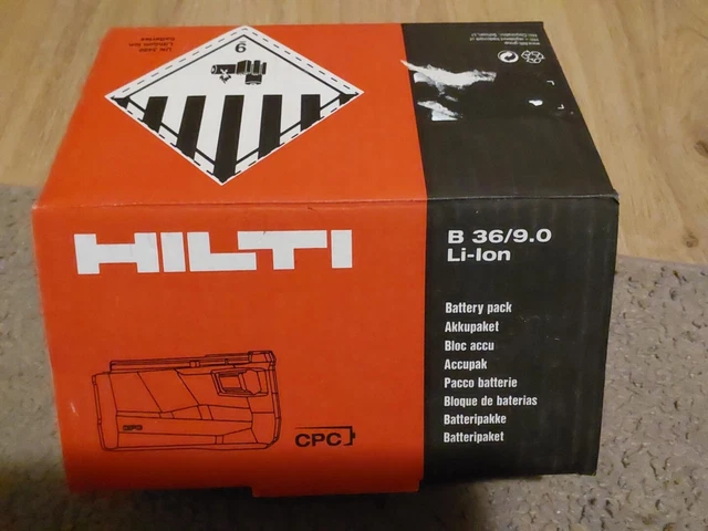Original Hilti Akku B 36 Li 36 Volt Li-Ion Neubestückt 3,9 Ah. 3900 mAh 36 V eBa