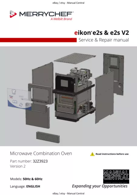 Eikon Microwave Combination Oven E2S & E2S V2 - Service & Repair Manual Reprint