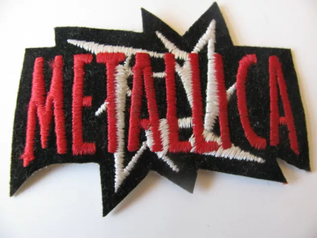 METALLICA   Iron On Patch  3” Trucker Hat Vtg Rare Jacket Logo Band  Heavy Metal