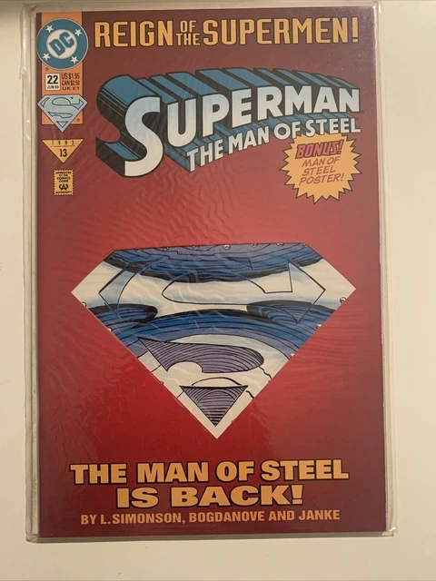 Superman: The Man of Steel #22 [Die-Cut Cover Edition] (Jun 1993, DC)