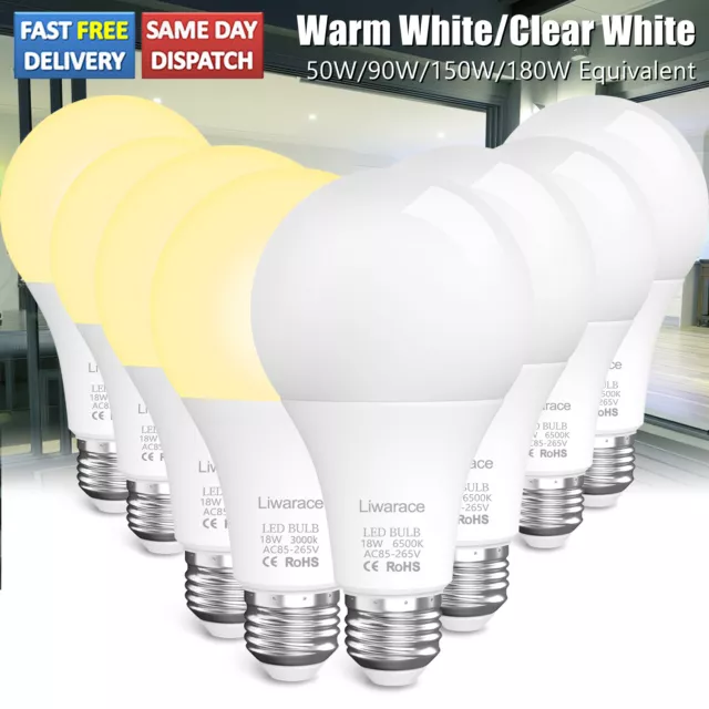A19/A21 LED Light Bulb E26 Eq. 90W 120W 150W 180W e27 6500K Daylight /3000K Warm