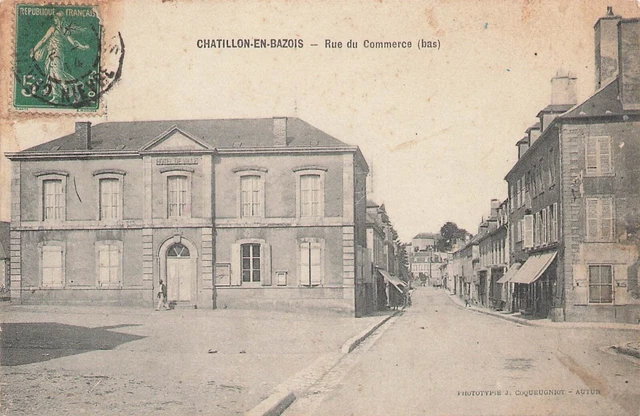 -- CHATILLON en BAZOIS (Nièvre) - RUE DU COMMERCE (bas) - 70813