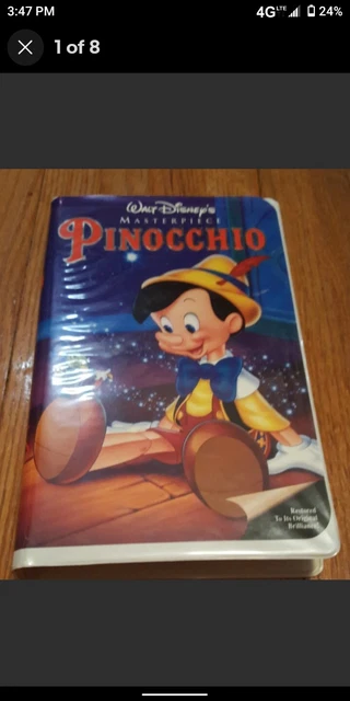 Walt Disney's Pinocchio Black Diamond Classic VHS Rare