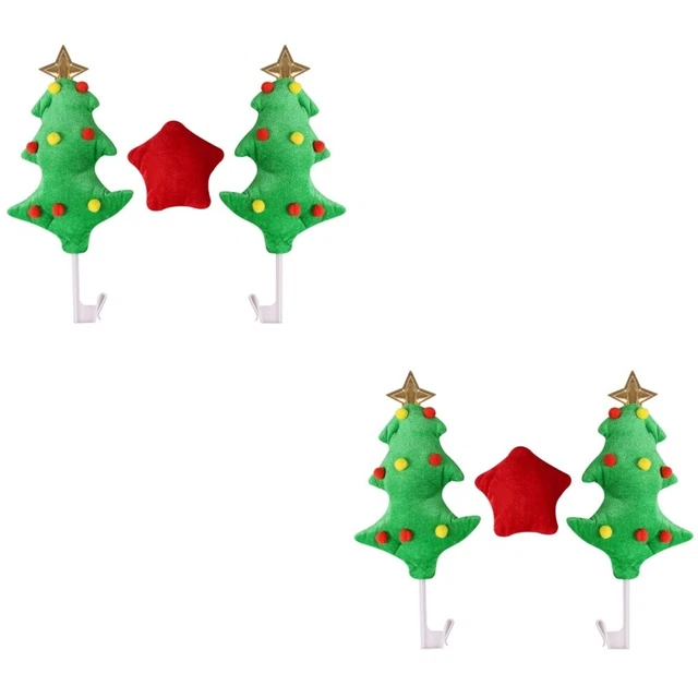 6 Pcs Krippendekoration Auto Rentier Nase Geweih Weihnachtsdeko