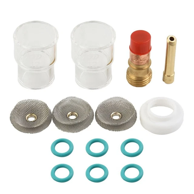 Kit completo torcia per saldatura TIG con rete schermo professionale set 14 pz