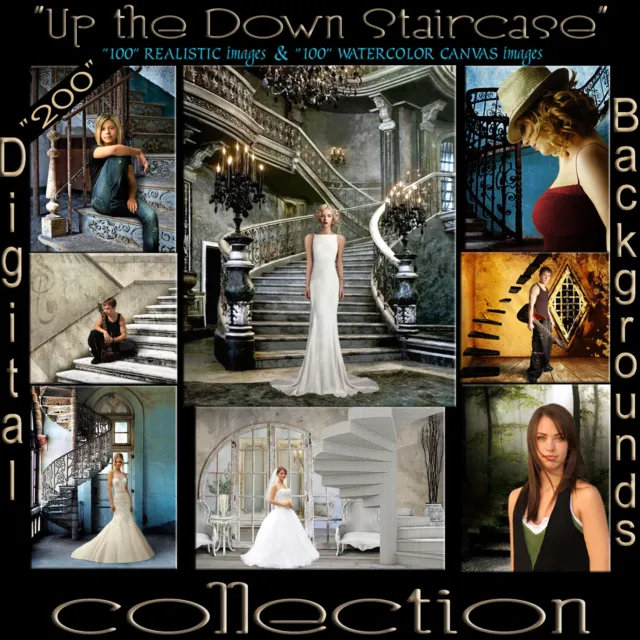 Digital Backdrops Photography Backgrounds A Best Seller Stair Case Collection 1L