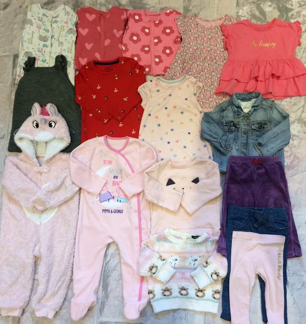 Baby Girls 12-18 Months Clothes Bundle All in One Dress Jumper Jackets