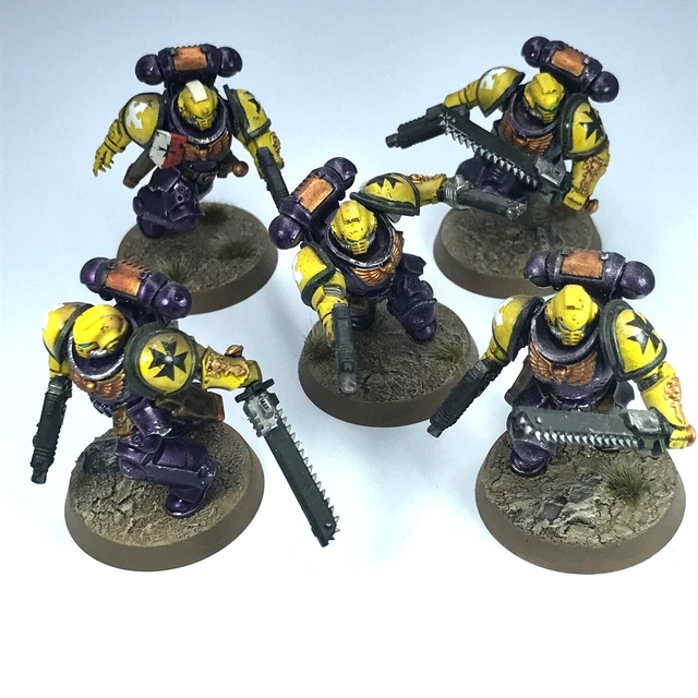 5 Elmetti Per Assault Intercessors Space Marines Warhammer 40K, Pezzi Non Assemblati