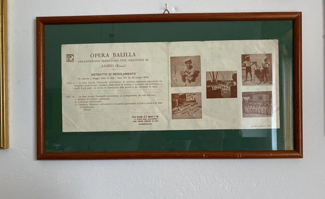 Opera Balilla Anzio (Roma ) Quadro