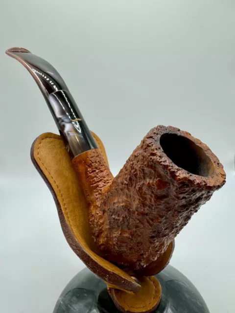 1970's Caminetto Business KS 116 Estate Tobacco Pipe ~ Gold Mustache