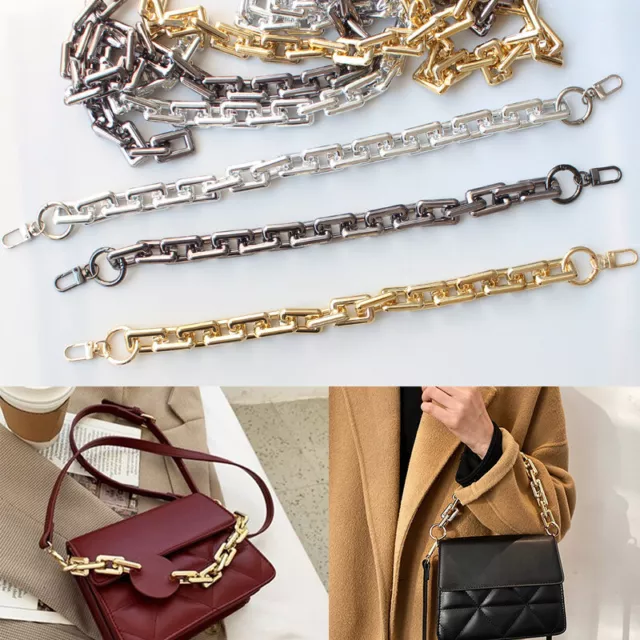 Resin Replacement Chain Detachable Gold Strap Women Shoulder Bag Accessor-ssUJI