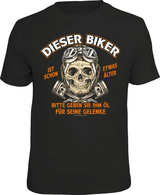 Uomo T-Shirt - Biker Qualcosa Älter - Divertenti Regalo per Uomini Camicie