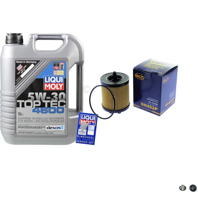 Sct Germania Filtro Olio 5 L Liqui Moly 3756 Top Tec 4600 5W-30 per Cadillac BLS