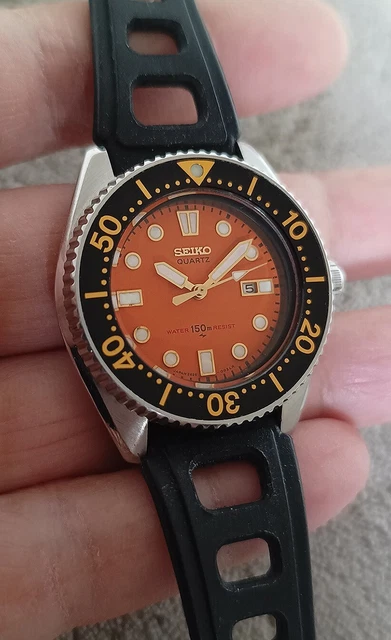 希少 擂る SEIKO ダイバー 海外モデル オレンジナイト