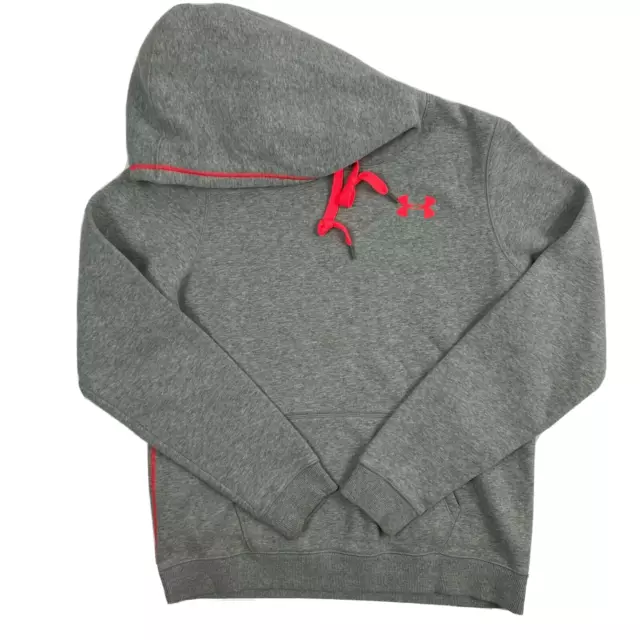 Under Armour Hoodie Women's Large All Seasons Gear Semi Fitted Sweatshirt Gray