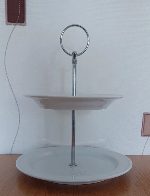 Supporto Per Pizza In Filo Metallico - 27x20x15 Cm - Torre Per Dessert, Frutti Di Mare, Cupcake E Antipasti - Foto 13