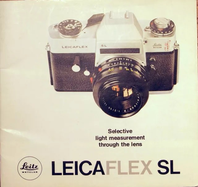 1971 LEITZ Catalog: LEICAFLEX SL, Selective Light Measurements through the Lens