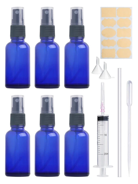 YIZHAO Bottiglie Spray Vetro 30ml, Ambra Spruzzino Nebulizzatore Piccolo, Per Olii Essenziali