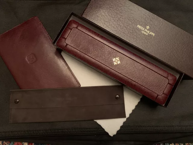 Vintage Patek Philippe Watch Box, Outer Box, Travel Case And Documents Wallet