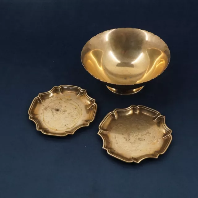 Tiffany & Co. Makers Sterling Bowl w/ Richard Comyns Tiffany & Co Sterling Trays