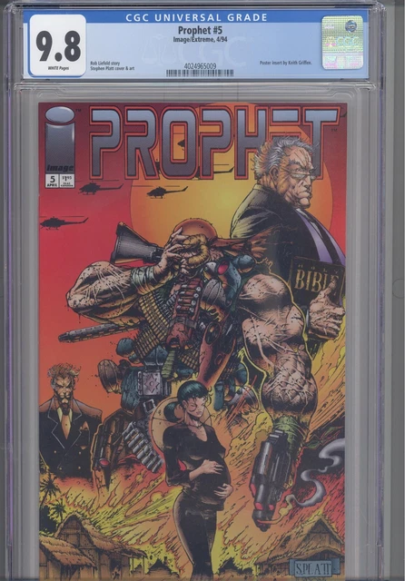 Prophet #5 CGC 9.8 1994 Images Comics Rob Liefeld Story Poster Insert Included