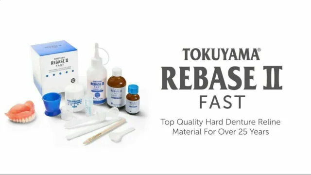 TOKUYAMA REBASE II Fast Chairside Hard Denture Reline Dental Material Fast Ship