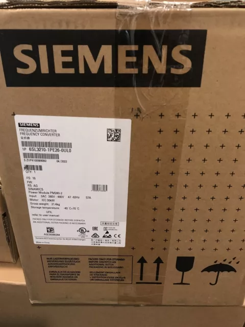 NEW Siemens 6SL3210-1PE26-0UL0 SINAMICS G120 POWER MODULE