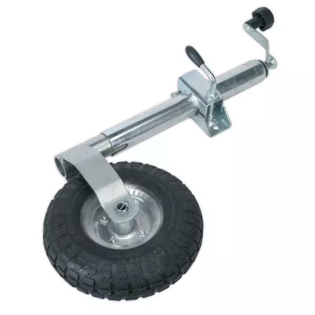 Sealey TB372 Jockey Wheel & Clamp ?48mm - 260mm Pneumatic Wheel