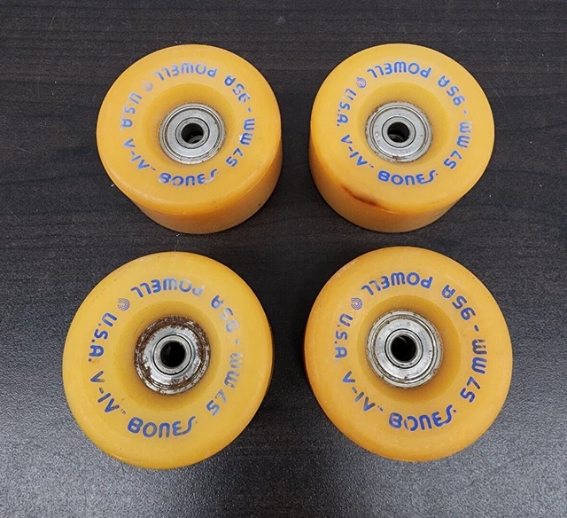 Vintage Original POWELL BONES V-IV 57mm - 95A Skateboard Wheels Genbear Co