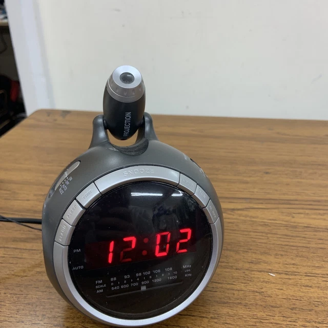 Sveglia radio proiezione rossa